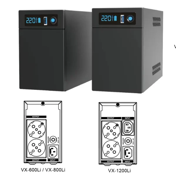 UPS 800VA/410W Lithium