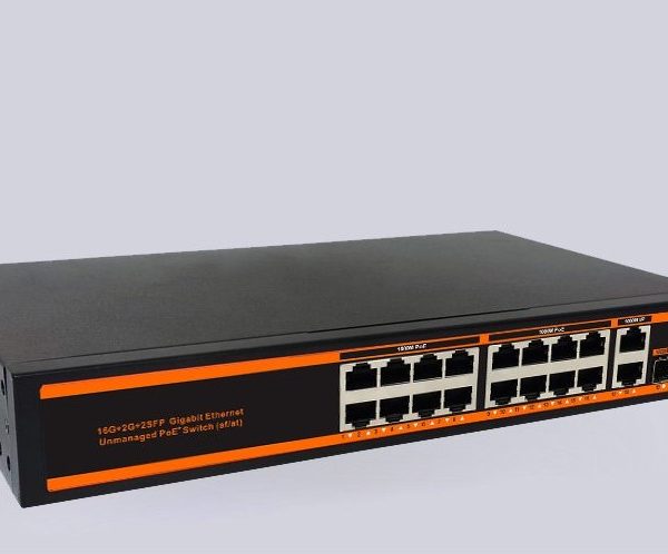 Switch PoE 16P-22 300W